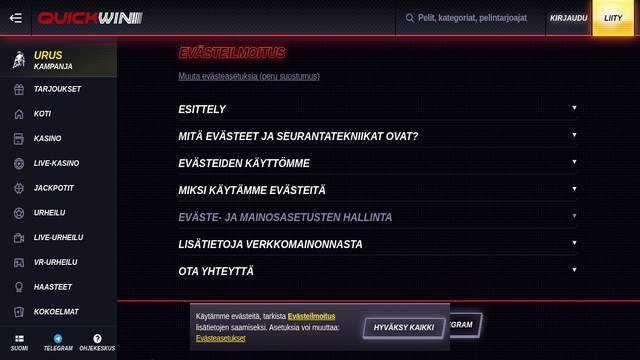 Quickwin casino screenshot